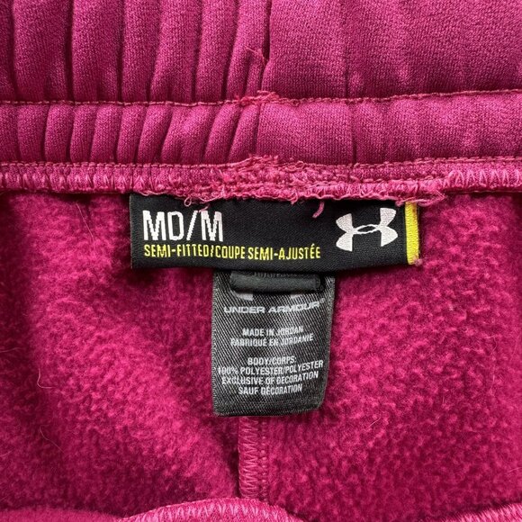 Under Armour Women's Pink Sweatpants Drawstring & Elastic Waist Size M - Picture 7 of 9